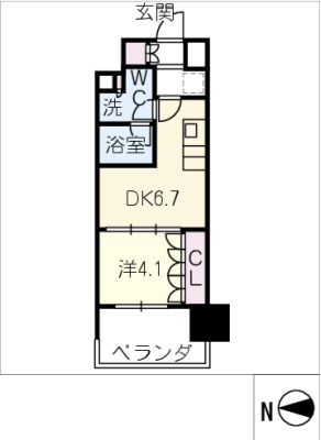 ザ・パークハビオ新栄の間取り