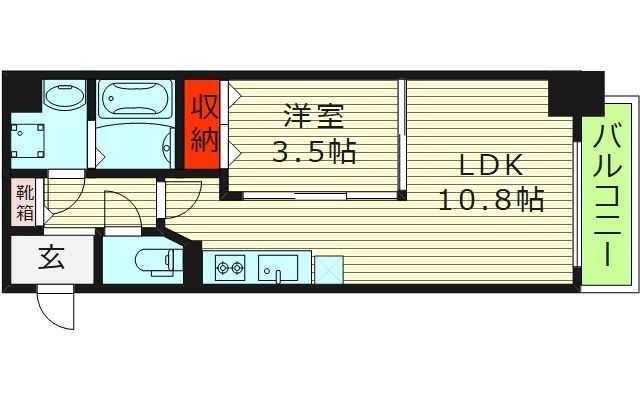 ラ・フォルム天満橋ＥＡＳＴの間取り