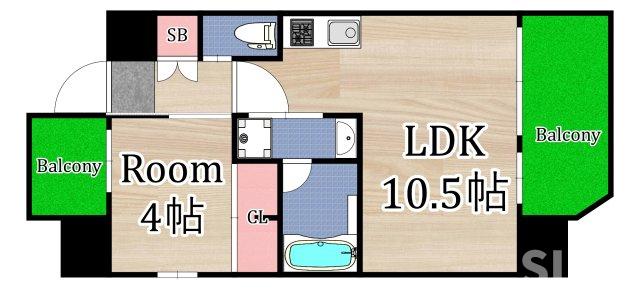 プレジオ都島北通の間取り