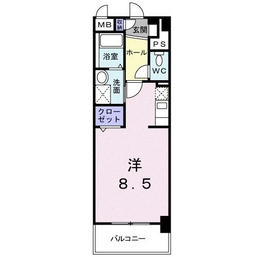 足利市朝倉町のマンションの間取り