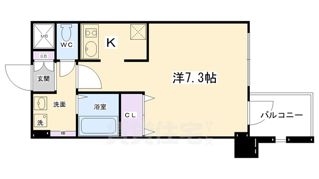 アスヴェル京都御所前2の間取り