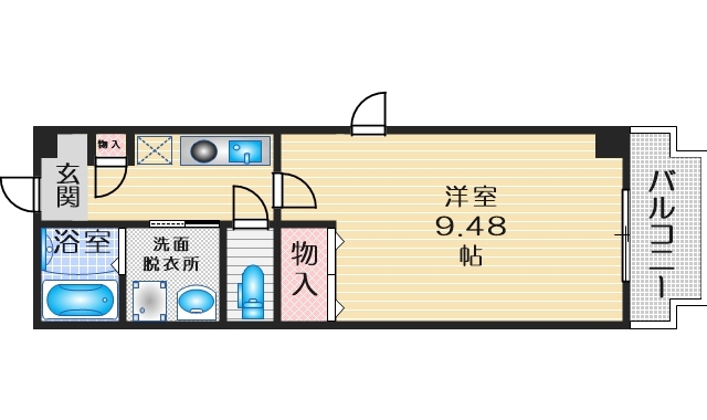 Ｍ緑地の間取り