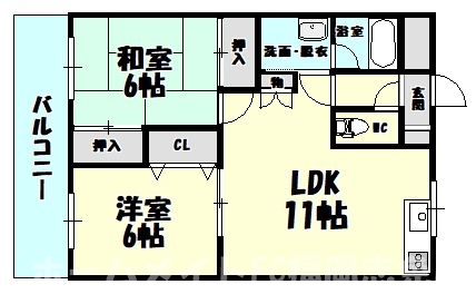 糟屋郡篠栗町大字津波黒のアパートの間取り