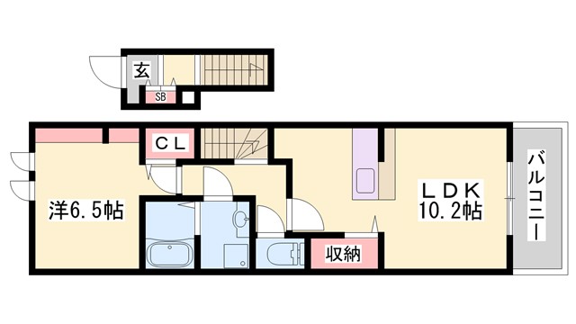 シャンディ・ウエストの間取り