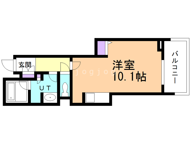 札幌市中央区南九条西のマンションの間取り