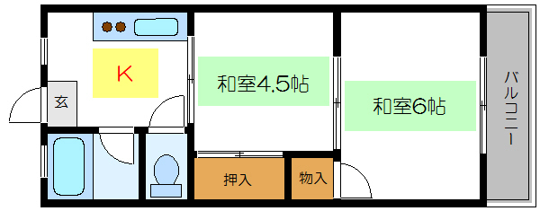 天王マンションの間取り