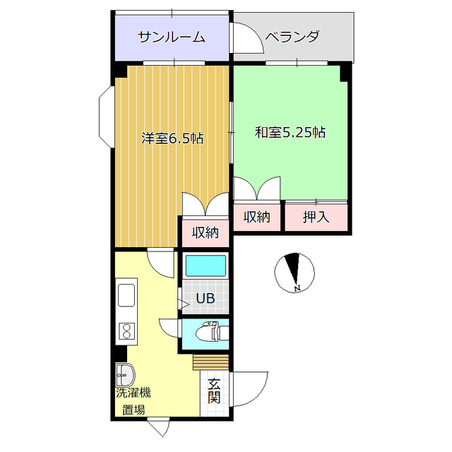 タウンズ大町の間取り