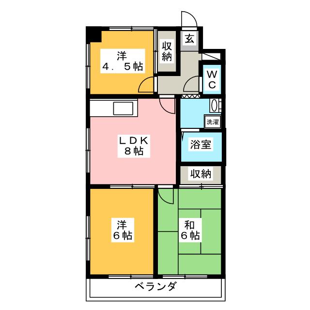 ヴィバシティ寿の間取り