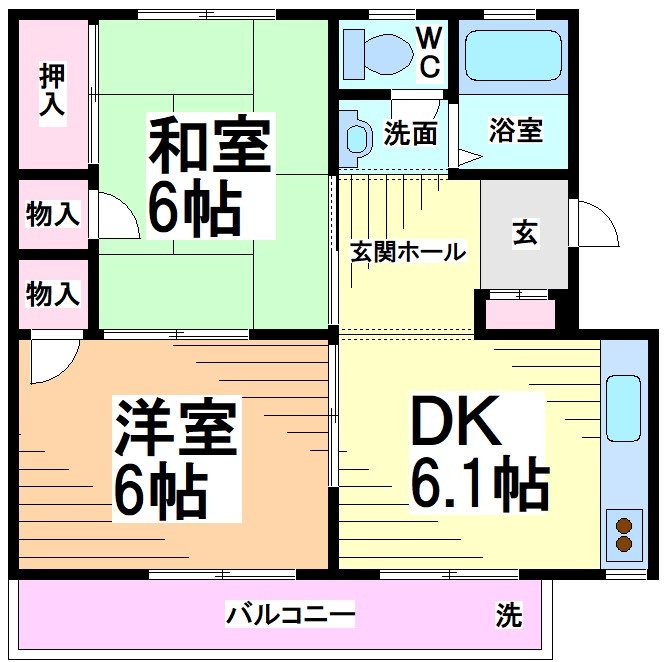 川崎市多摩区生田のマンションの間取り