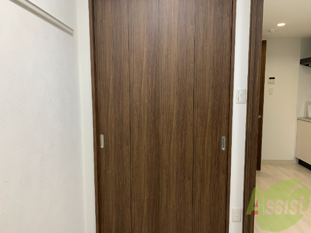 収納　縦に大きいのでコートも問題なく入る広さの収納ですよ。