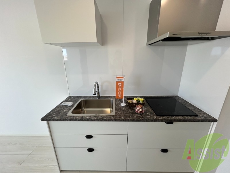 キッチン　コンロは２口あり、料理をするのも便利です