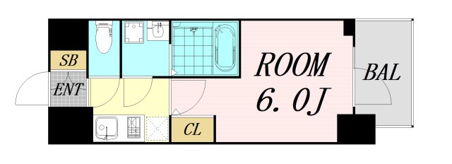 エスリード弁天町NORTH RESIDENCEの間取り