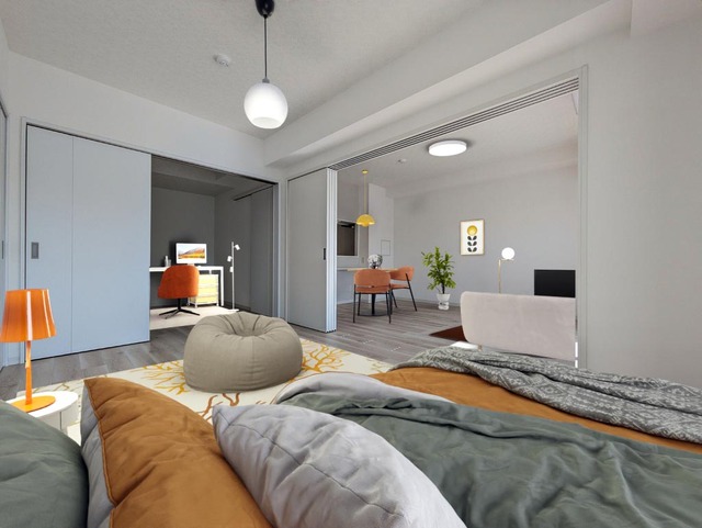 居室・リビング　イメージパースとなりますので現物とは異なる可能性があります。