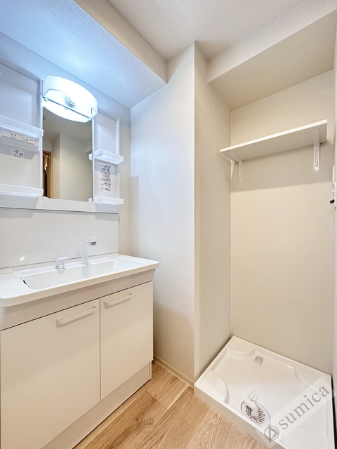 洗面設備　シンプルで充実設備♪