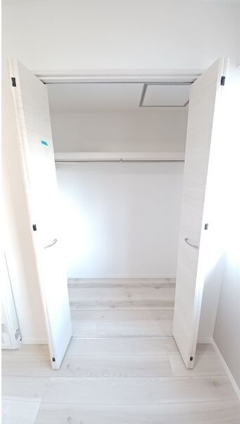 収納　壁一面の大型クローゼットです！