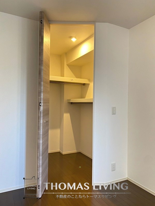 収納　大容量のウォークインクローゼット