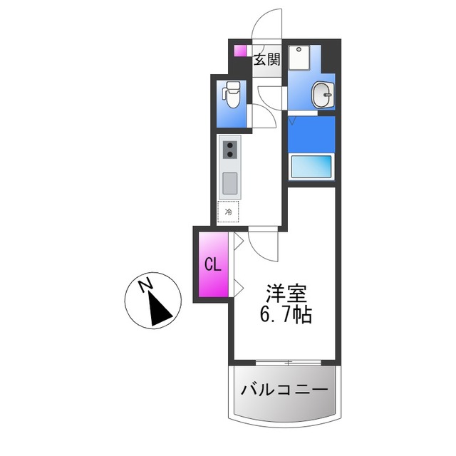 地下鉄谷町線 田辺駅 徒歩2分 10階建 築10年の間取り写真