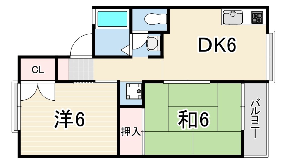 セジュール日野2の間取り写真