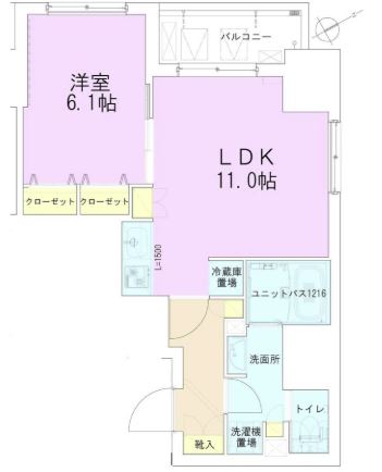 門前仲町レジデンス八番館の間取り写真