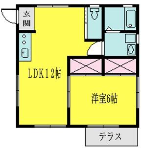 ヴィラ ペルルの間取り写真