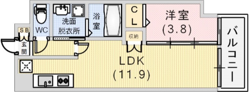 KMS新生水木通の間取り写真