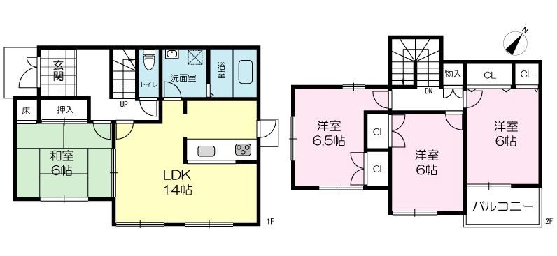 青山北3丁目戸建の間取り写真