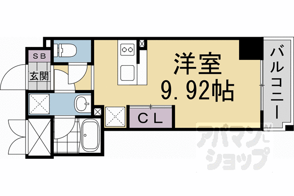 阪急京都線 西京極駅 徒歩17分 7階建 築1年の間取り写真