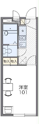 レオパレスグラン　クリュレクロの間取り