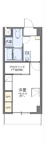 レオパレスさくら中央の間取り