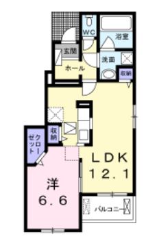 木田郡三木町大字池戸のアパートの間取り