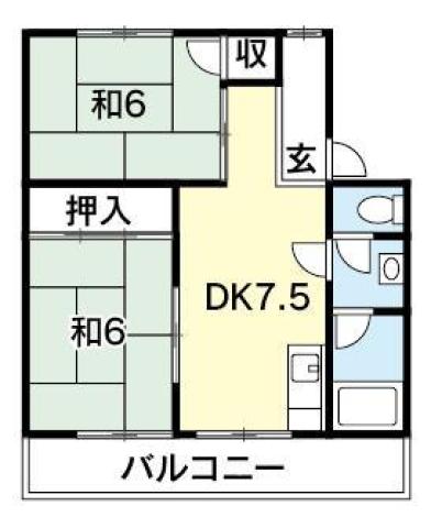 城見ハイツの間取り