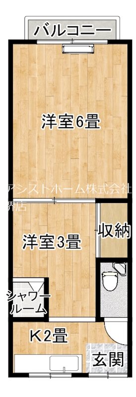 浜寺石津町東コーポの間取り