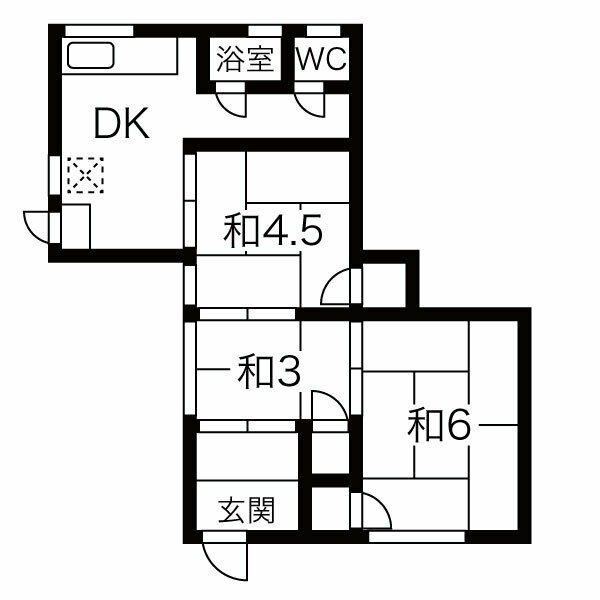 第二喜楽荘の間取り