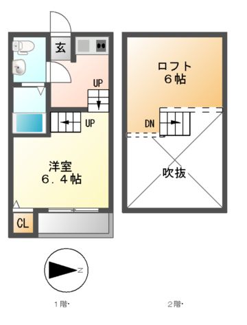 デザイナーズコーポ賑町の間取り