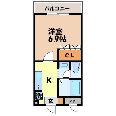 パルティール（西栄田町）の間取り