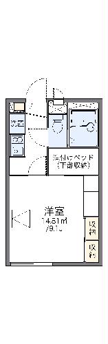 レオパレス渚の間取り