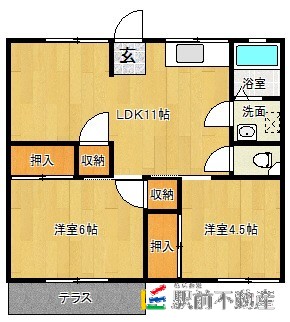 ハイツ平川の間取り