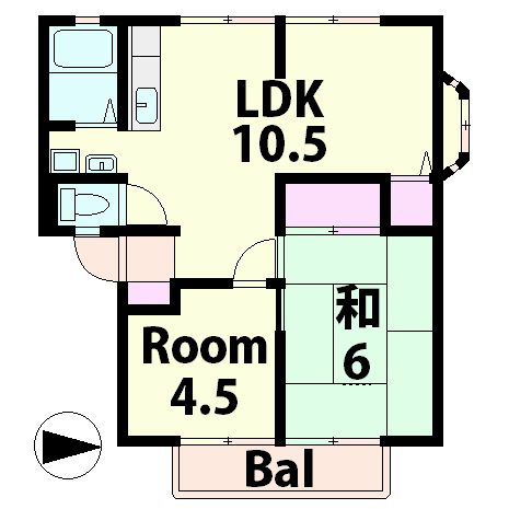 名瀬ハイムの間取り