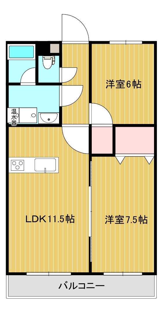 新潟市秋葉区新津本町のマンションの間取り