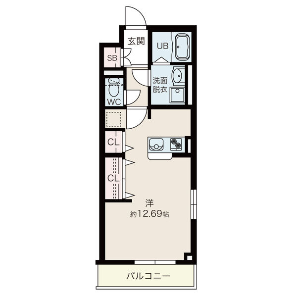 刈谷市広小路のマンションの間取り