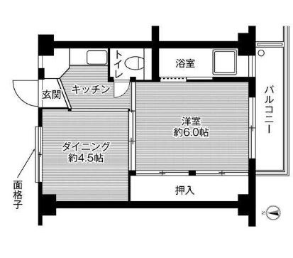 ビレッジハウス上成1号棟の間取り