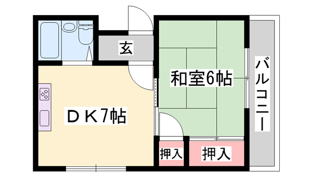 シャトー睦の間取り