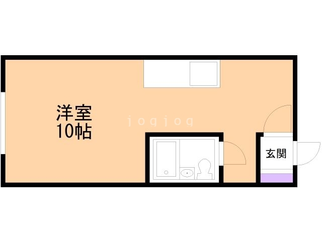 函館市栄町のマンションの間取り