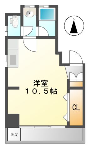 名古屋市熱田区森後町のマンションの間取り