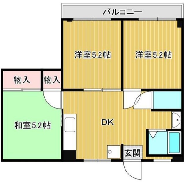 サンライズ都賀の間取り