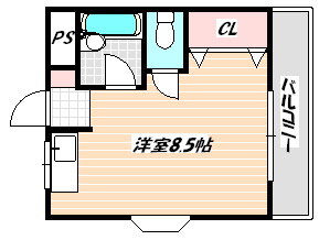 市川市入船のマンションの間取り