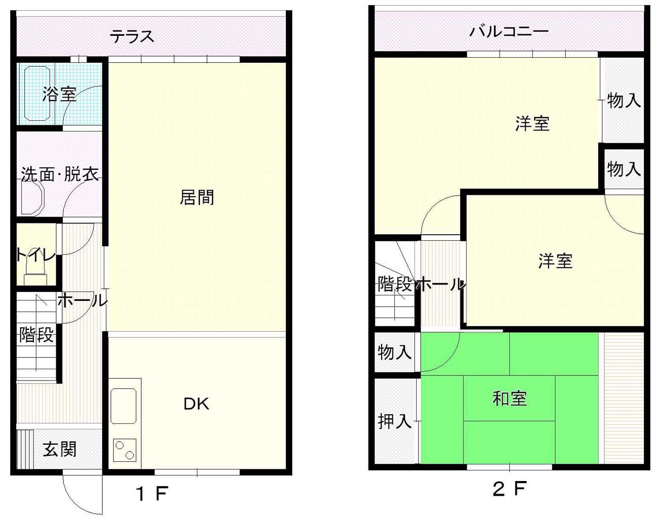 ハイタウン東宮内Ｂの間取り