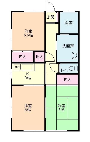 第一伊原コーポの間取り