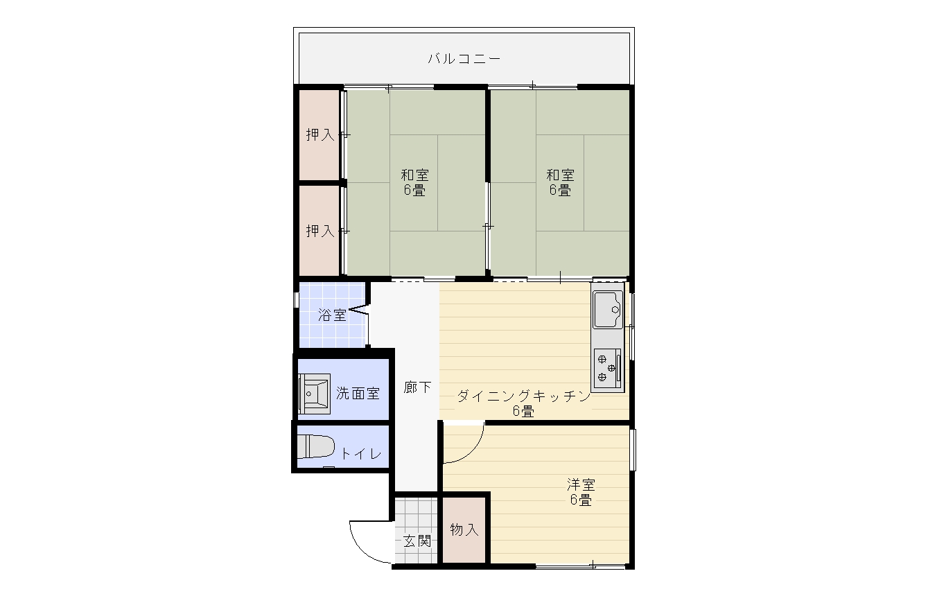 コンフォート春日の間取り