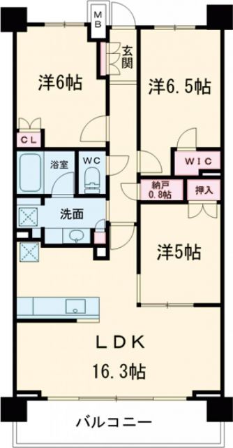 プラウドタワー府中寿町の間取り